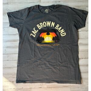 Zac Brown Band Out in the Middle Tour '22 Tee T-shirt sz XL EUC